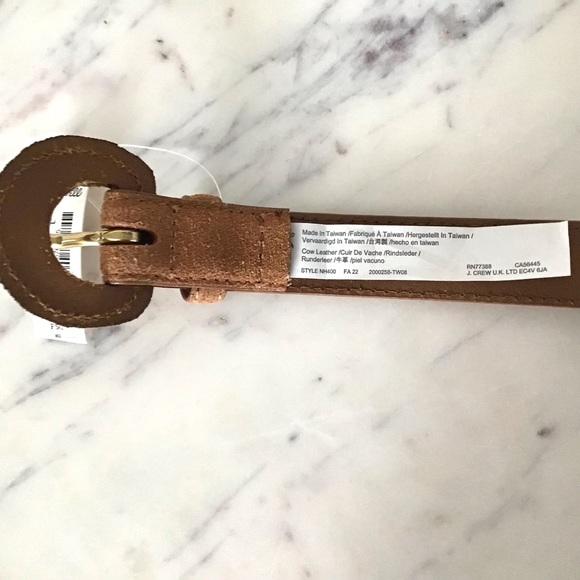 Madewell Suede Leather Belt In Timber Beam Size Large New With Tag - Picture 8 of 10